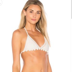 Tularosa Nina Bikini Top in Ivory, Size: M